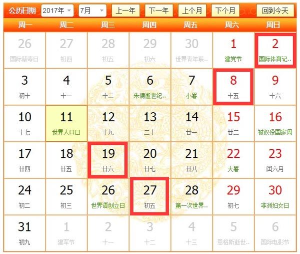 2017年7月那幾天適合裝修，7月裝修吉日